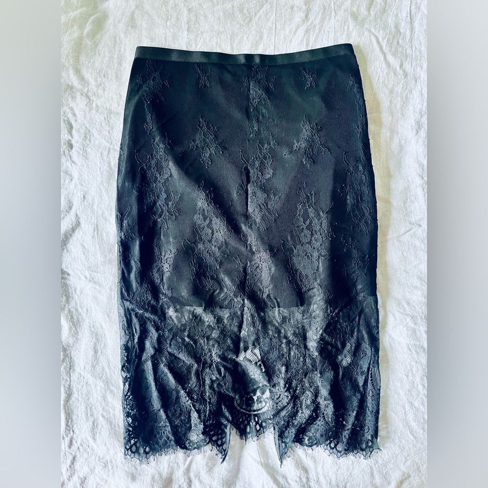 Topshop Midi Lace Skirt